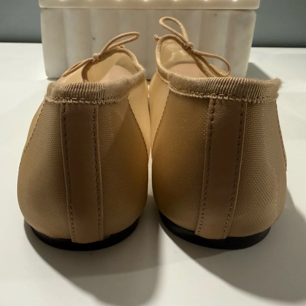 Loeffler Randall Nude Flats with Bow Detail 6.5 - Picture 5 of 7